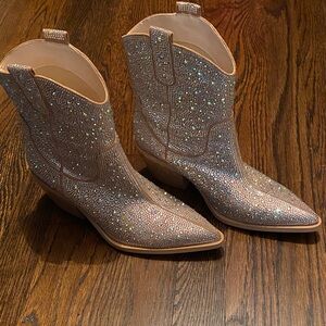 Sparkling Rhinestone Western Cowboy Boots
